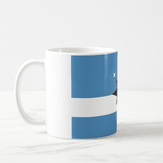 スプリングフィールド市旗ミズーリ州USA コーヒーマグカップ (左)