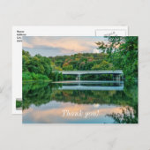 スプリングフィールド湖の夕方の静けさに感謝, ポストカード (正面/裏面)