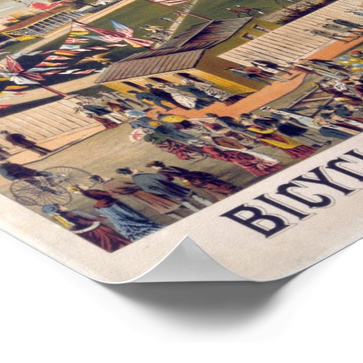 スプリングフィールド自転車クラブヴィンテージポスターアート ポスター (角)