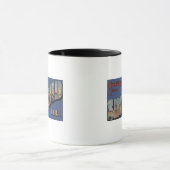 スプリングフィールド,イリノイ – ラージレターのシーン マグカップ (中央)