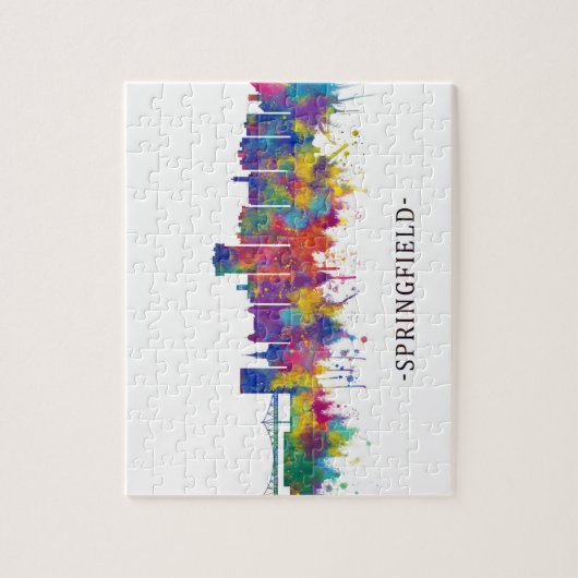 スプリングフィールド・ミズーリ・スカイライン ジグソーパズル (縦)