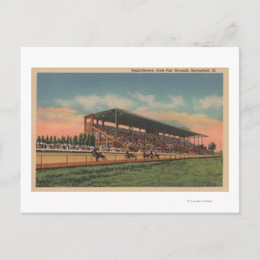 スプリングフィールド, IL -州フェアグラウンドホース ポストカード (正面)