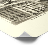 スプリングフィールド， MAパノラママップ – 1875 ポスター (角)