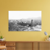 スプリングフィールド、ORタウンビュー、製材所 キャンバスプリント (インサイチュ (リビング))