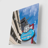 スプリングフィールドMOウォールクロックへようこそ スクエア壁時計 (傾斜)