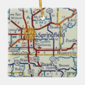 スプリングフィールドMOヴィンテージマップ セラミックオーナメント (正面)