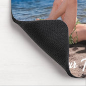 スプリングブレイクガールオンサンディビーチ マウスパッド (コーナー)