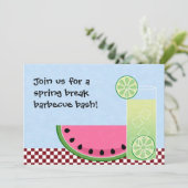 スプリングブレイクバーベキューバッシュ招待状 招待状 (スタンド正面)