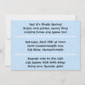 スプリングブレイクバーベキューバッシュ招待状 招待状 (裏面)