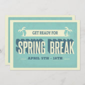 スプリングブレーク招待状 招待状 (正面/裏面)