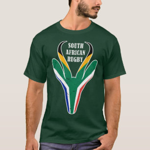 スプリングボク顔南アフリカ国旗 Tシャツ