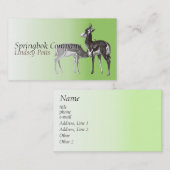 スプリングボックの名刺 名刺 (正面/裏面)