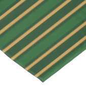 スプリングボックグリーンと金ゴールドキャンディストライプー テーブルクロス (アングル)