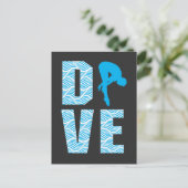 スプリングボードダイビングギフトダイバープラットフォームスプリングボード ポストカード (スタンド正面)