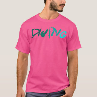 スプリングボードダイビングプラットフォームハイダイビング Tシャツ