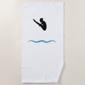 スプリングボードダイビング ビーチタオル (正面)