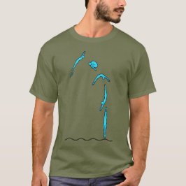 スプリングボード、ハイダイブ、スイミング Tシャツ