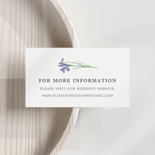 スプリング アイリス | ウェディングサイト カード 花