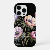 スプリング アネモネ 水彩画風 スマホケース iPhoneケース (裏面)