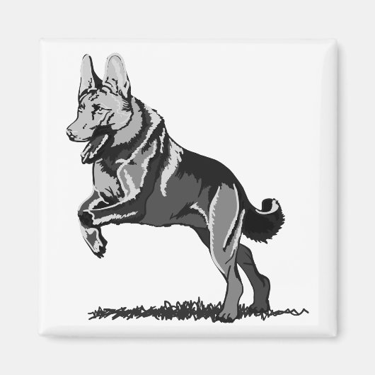 スプリング・シェパード マグネット (正面)