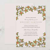 スプリング バズ ベイビー シャワー 招待状 (正面/裏面)