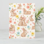 スプリング バニー & フラワーデザイン シーズンカード (スタンド正面)