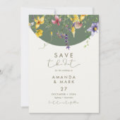 スプリング フォール ボヘミアン ワイルドフラワー ブルーム ワイマジカル 招待状 (正面)