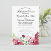 スプリング フローラル | リハーサル ディナー 招待状 (スタンド正面)