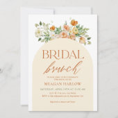 スプリング ボーホー フラワーブライダル ブランunch 招待状 (正面)