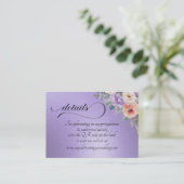 スプリング・ワイルドフラワーズ、QRコード - ブルーライラック エンクロージャーカード (スタンド正面)