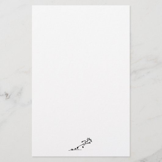 スプリンタースティックマントラックアンドフィールド紙 便箋 (正面)