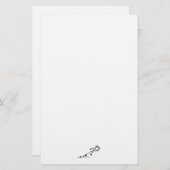 スプリンタースティックマントラックアンドフィールド紙 便箋 (正面/裏面)