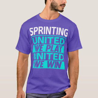 スプリンター1のスプリンティングデザイン Tシャツ