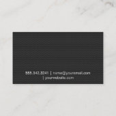 スプリンター |スポーツトレーナー（カーボンパターン） 名刺 (裏面)