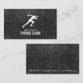 スプリンター | スポーツトレーナー(石板) 名刺 (正面/裏面)