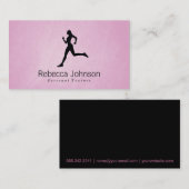 スプリンターIII | スポーツトレーナー（ピンク） 名刺 (正面/裏面)
