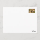 スプリントおもしろいラブラドールとダッフンド葉書 ポストカード (裏面)