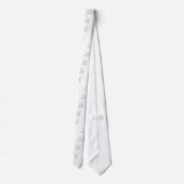 スプリントの飛んだゆがみか白 ネクタイ (裏面)