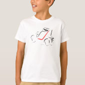 スプリントカー 01 ブラック&レッド Tシャツ (正面)