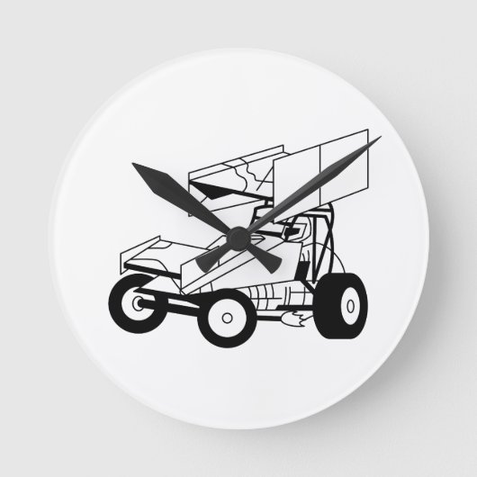 スプリント車の概要 ラウンド壁時計 (正面)