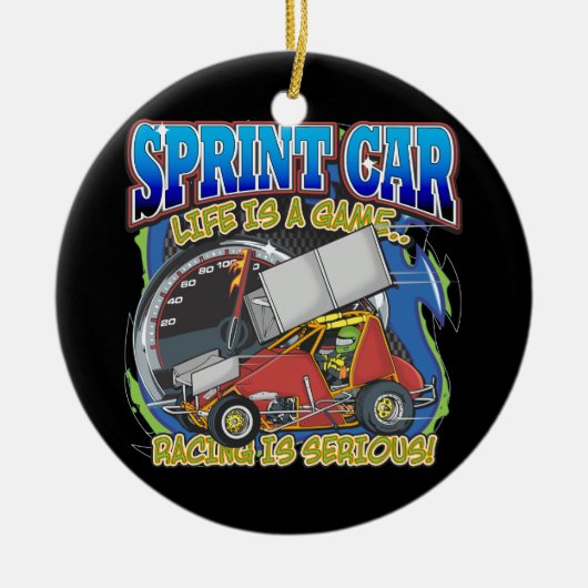 スプリント車の生命 セラミックオーナメント (正面)