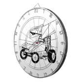 スプリント車の輪郭 ダーツボード (正面右)