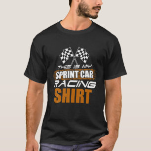 スプリント車レースレーストラック誇りを持ったレーサー Tシャツ