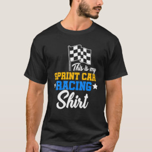 スプリント車レースレーストラック誇りを持ったレーサー Tシャツ
