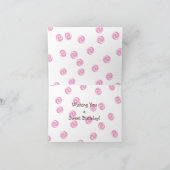 スプリン渦巻形のクル付きピンクケーキ カード (内部)