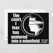 スプリームコートルスバダーギンズバーグプロチョイス引用文 ポストカード (正面/裏面)