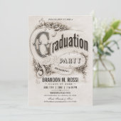 スプリームヴィンテージフォト卒業パーティー招待状 招待状 (スタンド正面)