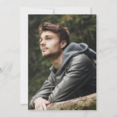 スプリームヴィンテージフォト卒業パーティー招待状 招待状 (裏面)