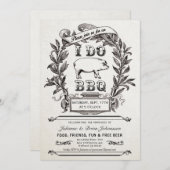 スプリームヴィンテージI Do BBQ招待状v.2 招待状 (正面/裏面)