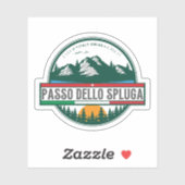 スプルガ峠 イタリア スイス 山岳地帯 オートバイ シール (シート)